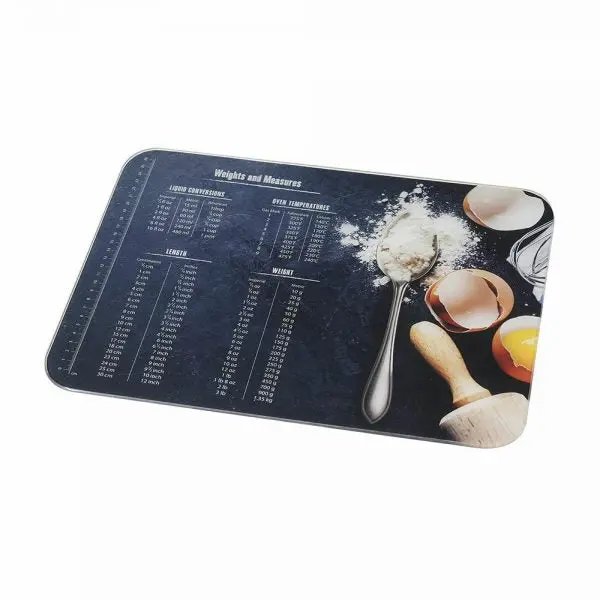 Stow Green Large Worktop Protector Mat – Weights & Measures Design 1