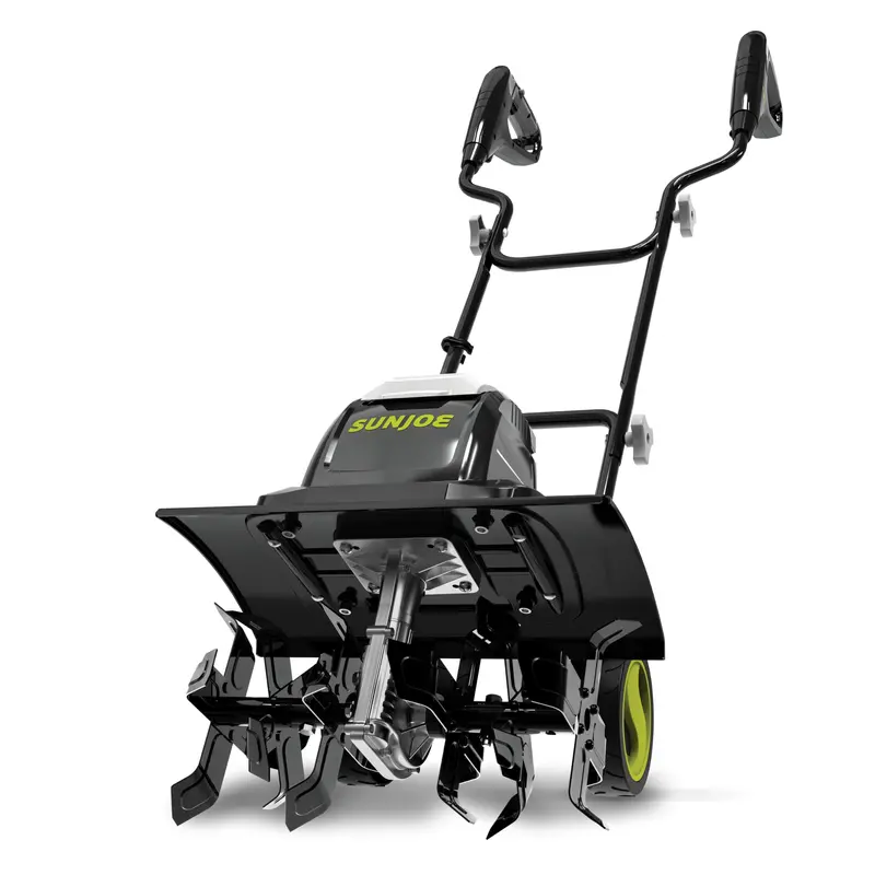 Sun Joe Tj605E Refurbished Electric Tiller & Cultivator – 15-Amp, 6 Steel Tines, 15.7-Inch Width, 4 Height Settings 1