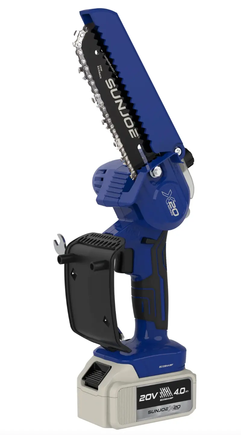 Sun Joe X20 Cordless Pruning Saw – 6-Inch Blade, 20V System, Includes 4.0Ah Battery & Charger, Blue (Refurbished, In-Store Only) 1