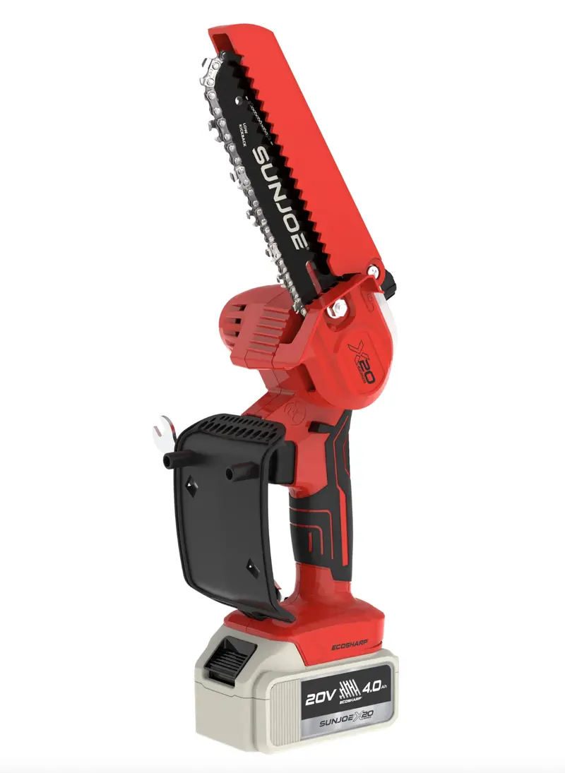 Sun Joe X20 Cordless Pruning Saw – 6-Inch Blade, 20V System, Includes 4.0Ah Battery & Charger, Red (Refurbished, In-Store Only) 1