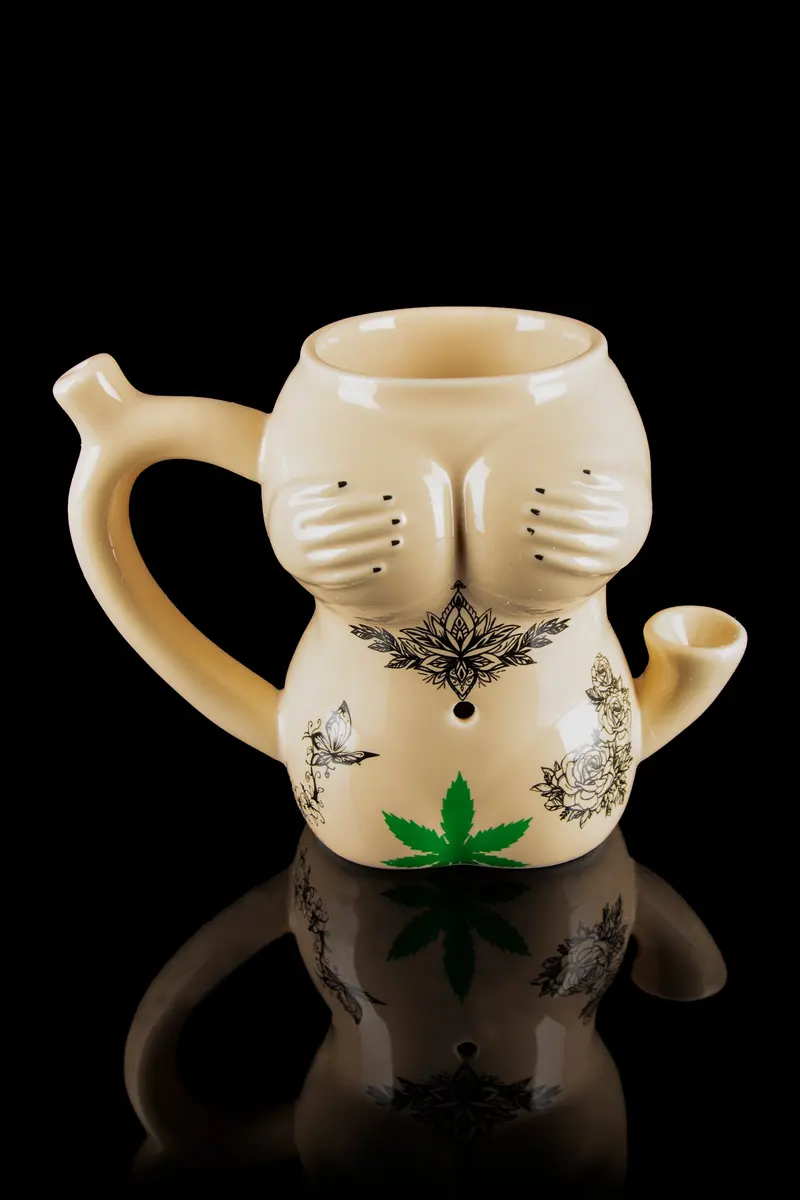 Tattoo Girl Ceramic Mug Pipe – Roast & Toast Limited Edition 1