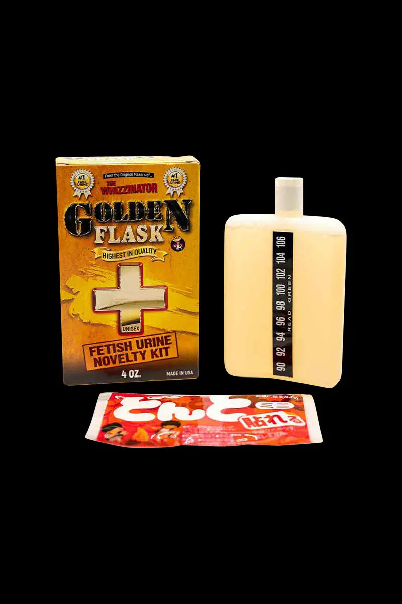 The Whizzinator Golden Flask Urine Simulation Kit 1