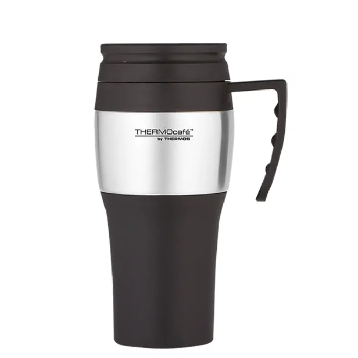 Thermos 400Ml Double-Wall Travel Mug With Handle – Insulated Hot/Cold Drink Cup 1