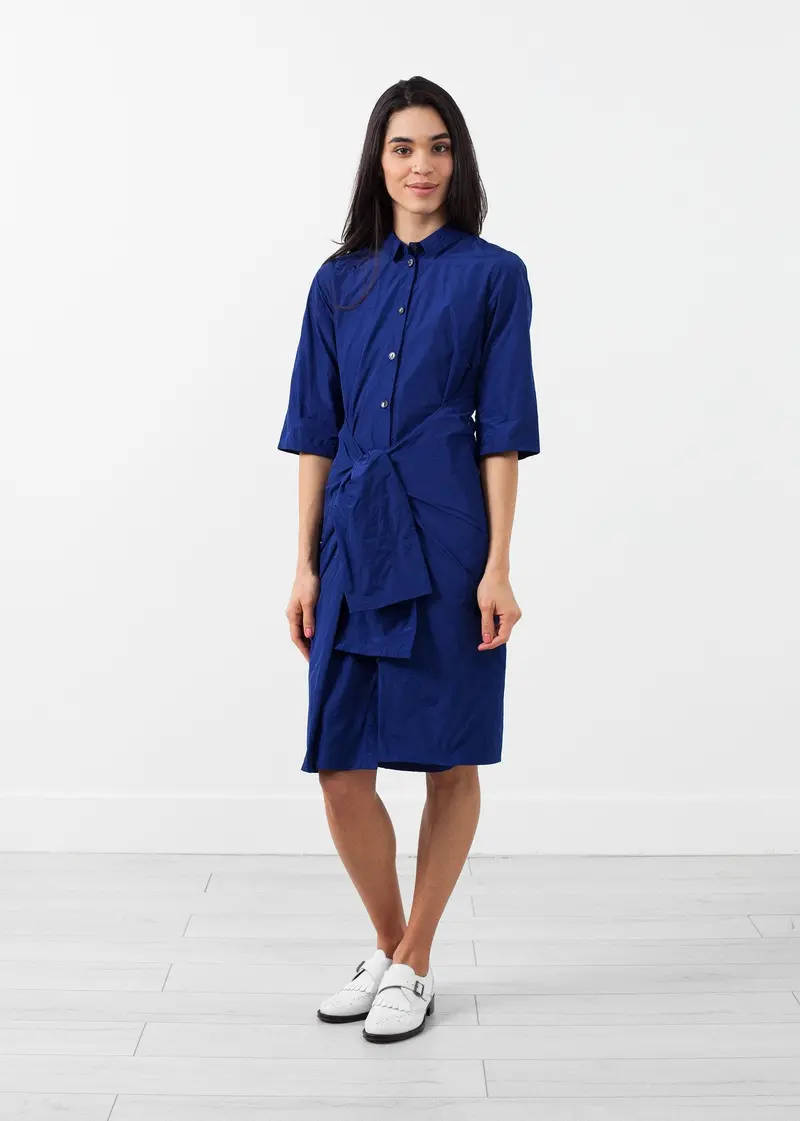 Tied-Sleeve A-Line Dress 1