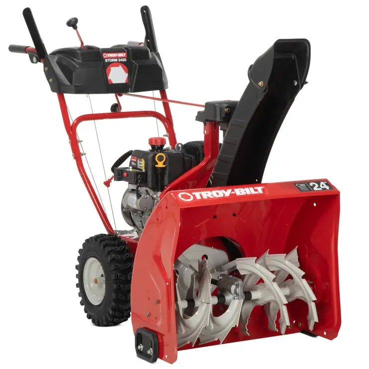 Troy-Bilt Storm 2420 Two-Stage Gas Snow Blower – 24-Inch Clearing Width, 208Cc Engine, Electric Start 1