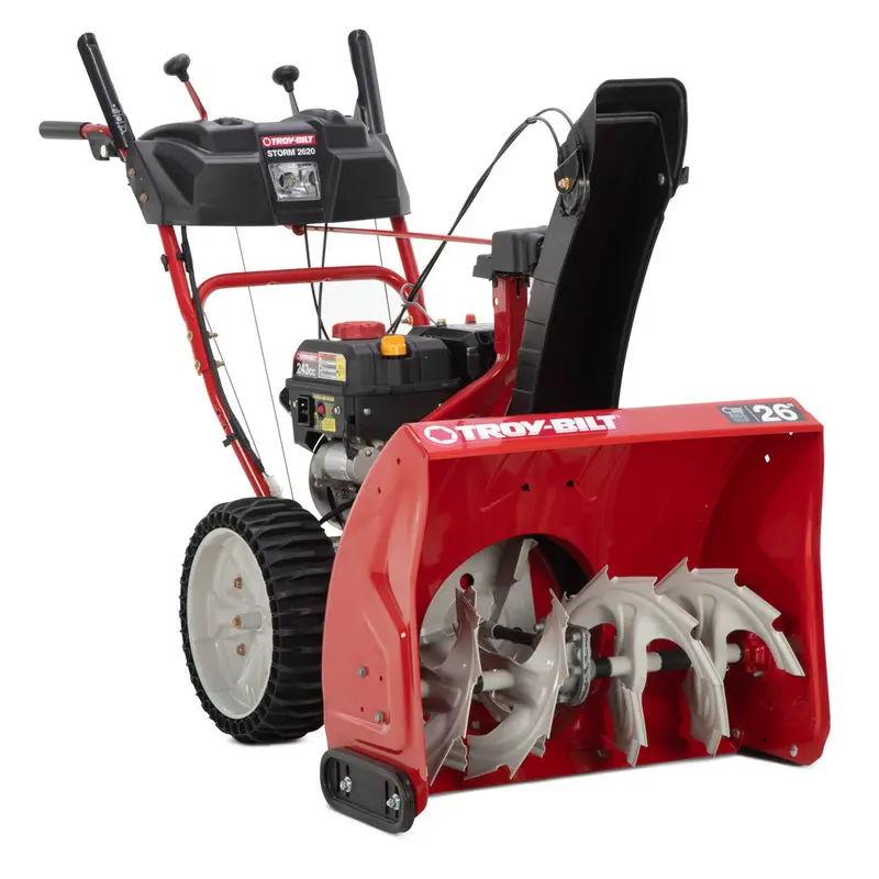 Troy-Bilt Storm 2620 2-Stage Gas Snow Blower – 26-Inch Clearing Width, 243Cc Engine, Electric Start, Airless Tires 1
