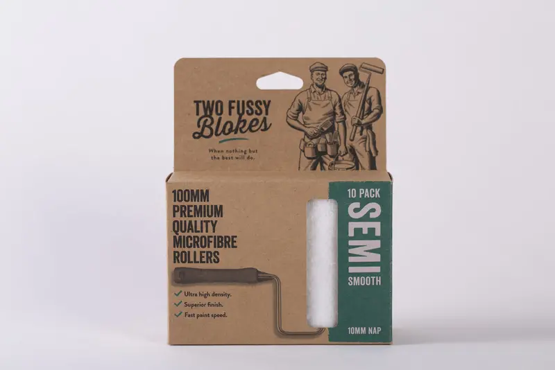Two Fussy Blokes Semi-Smooth Mini Roller Set – 10-Pack, 100Mm 1