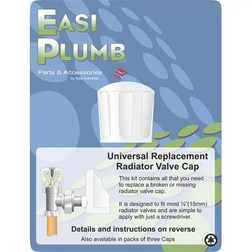 Universal Radiator Valve Cap Replacement – Easi Plumb 1