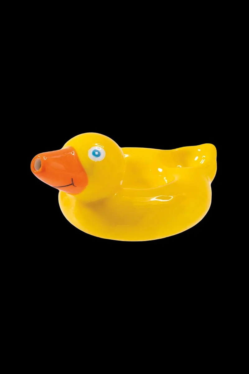Wacky Bowlz Ducky Life Saver Ceramic Pipe – Handcrafted Smoking Pipe 1