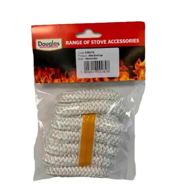 White Stove Sealing Rope – Heat-Resistant Ceramic Fibre Cord (15Mm X 2M) 1