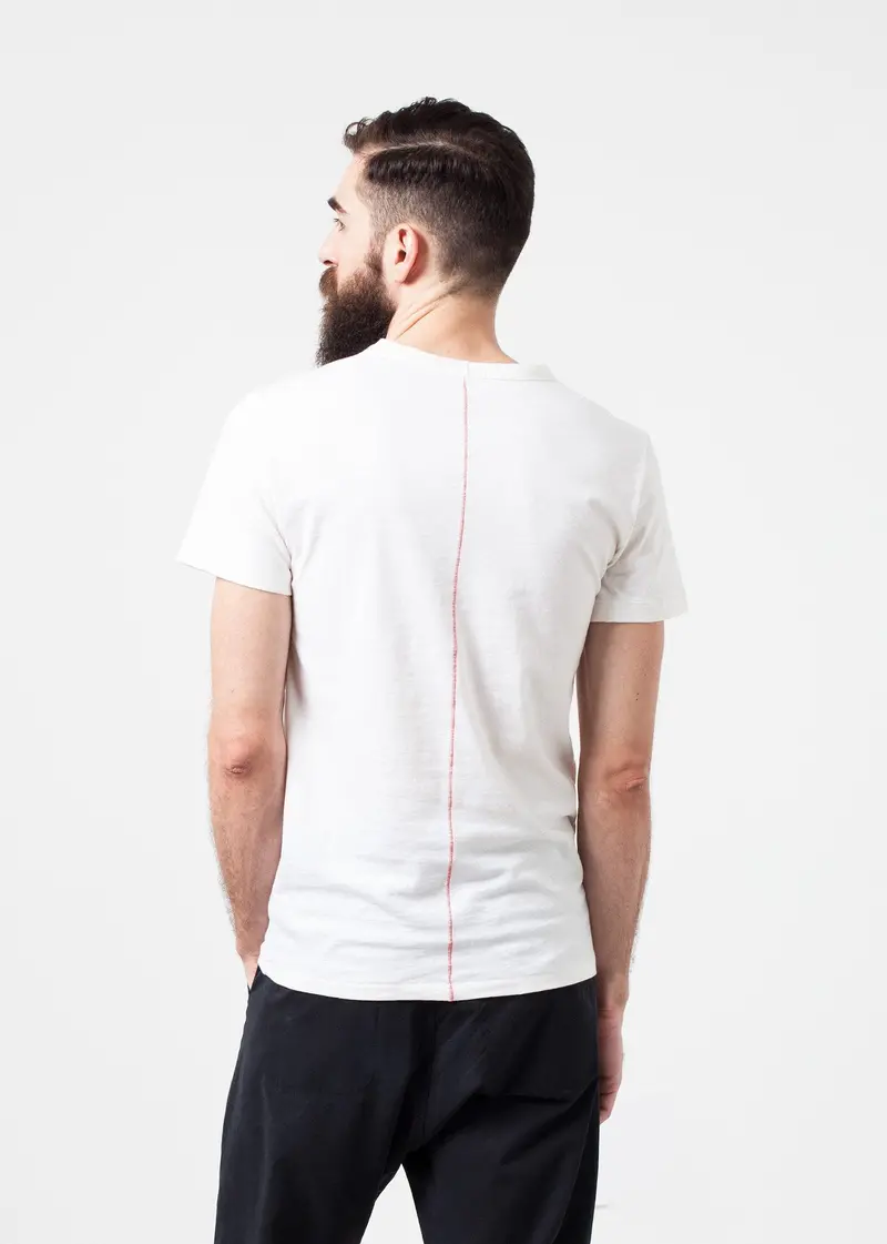 White Wool-Blend Soft Comfort T-Shirt 1