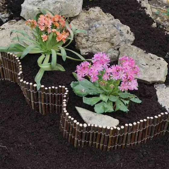Willow-Look Plant Bed And Lawn Edging – 2M × 15Cm Natural Finish 1