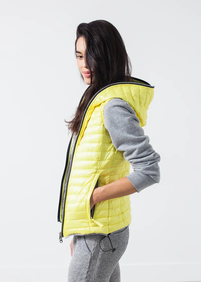Yellow Primula Sleeveless Vest 1