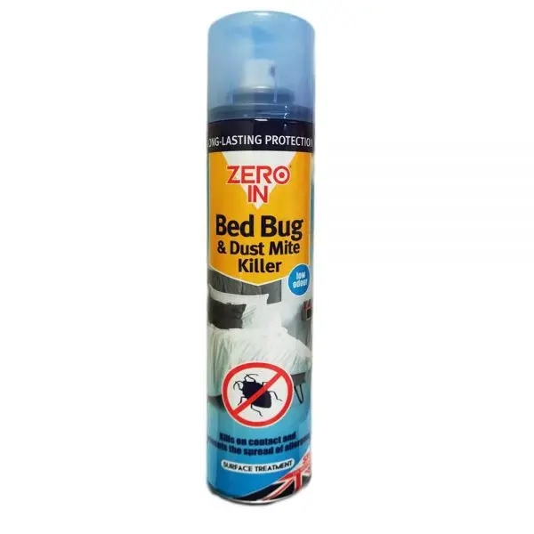 Zero In Bed Bug & Dust Mite Killer – 300Ml Aerosol Treatment Spray 1