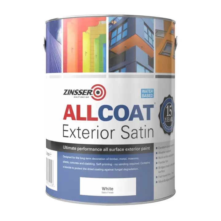 Zinsser Allcoat Exterior Satin Paint In Anthracite – 2.5 Litres 1