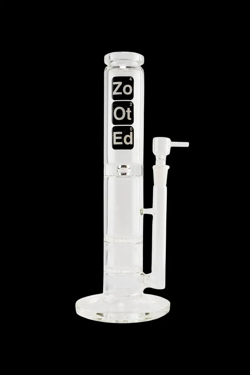 Zooted Glass Straight-Tube Water Bong 1