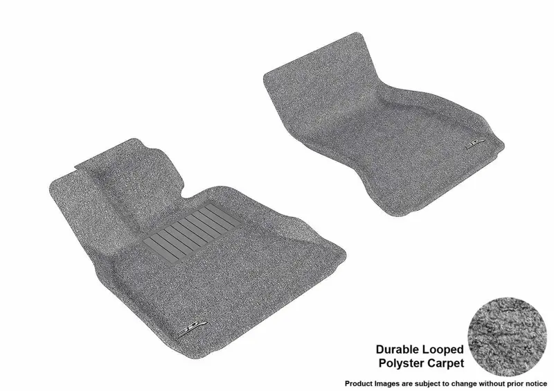 3D Maxpider L1Bm05212201 Classic Floor Mat Set – Gray, 2-Piece Front Coverage 1