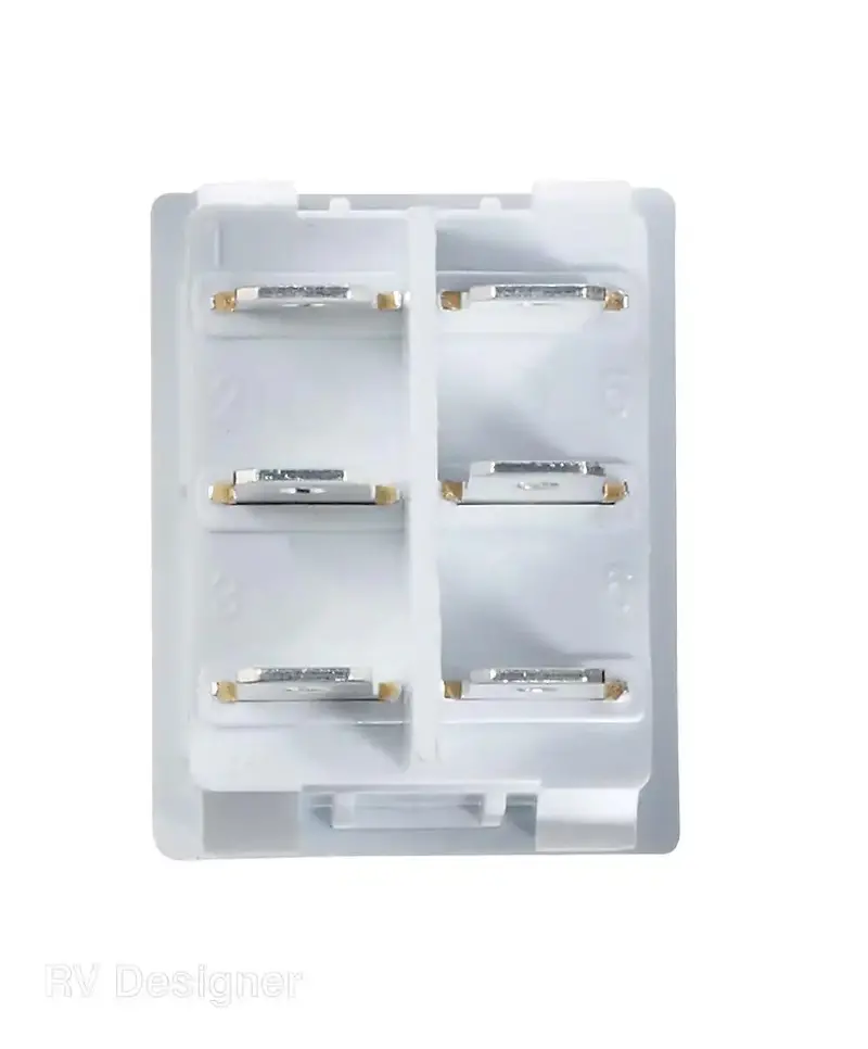 5-Amp White Rocker Switch With Illuminated Indicator 1