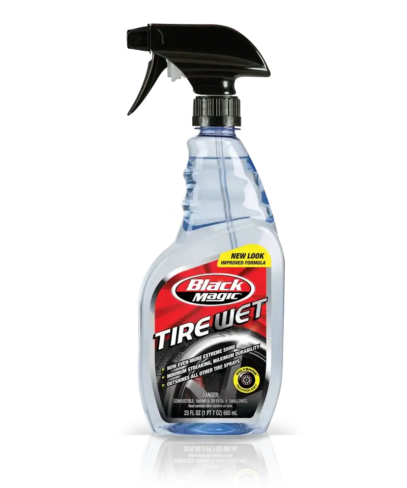 Black Magic Tire Wet Spray – High-Gloss Finish With Trigger Dispenser 1