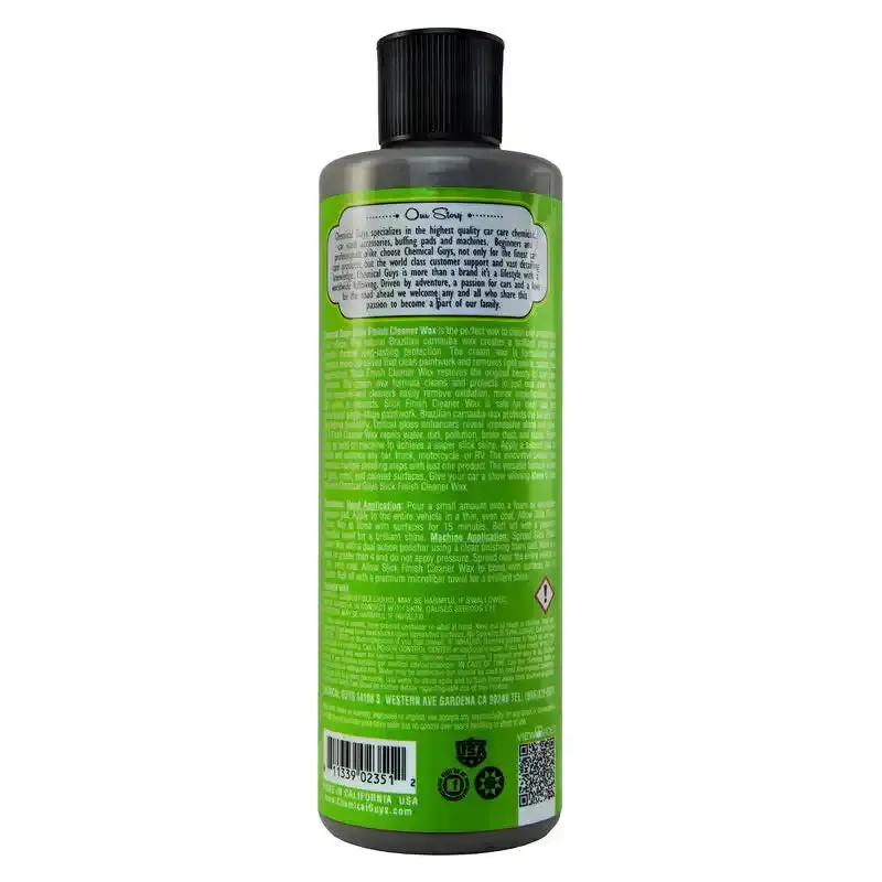 Chemical Guys Slick Finish Cleaner Wax – 16 Oz Bottle (Pack Of 6) 1