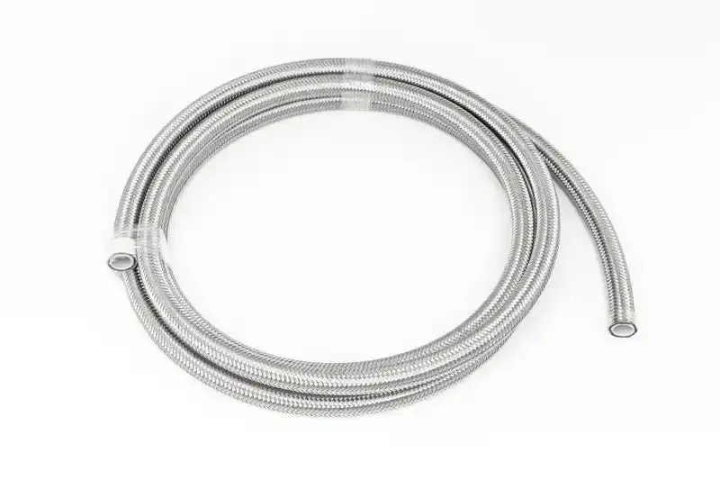 Deatschwerks 10Ft 10An Stainless Steel Double-Braided Ptfe Fuel Hose 1