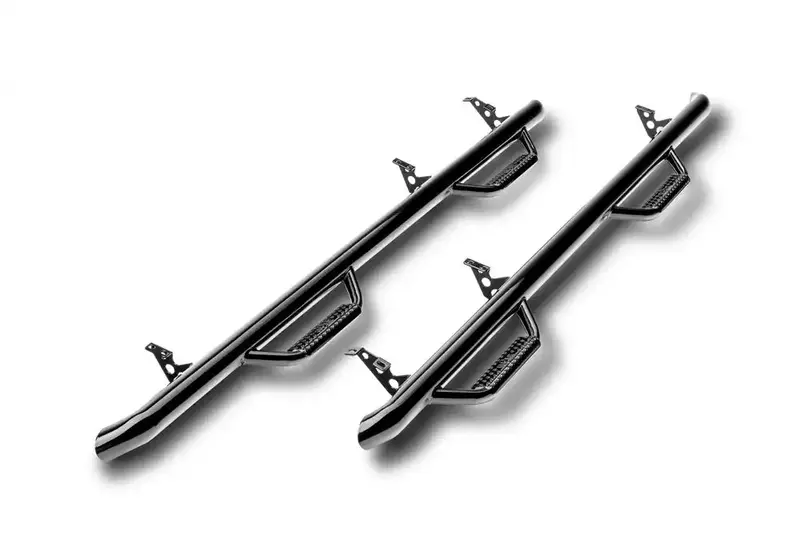 N-Fab Nerf Step System For 1980–1996 Ford F-150 & F-250 – Two-Step W2W Design With Gloss Black Finish 1