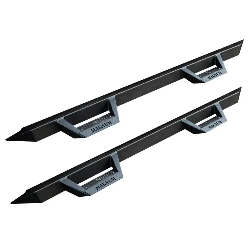 Raptor Series Rts93Fd Magnum Drop Steps – Textured Black Alloy Steel For 2009–2014 Ford F-150 Crew Cab 1