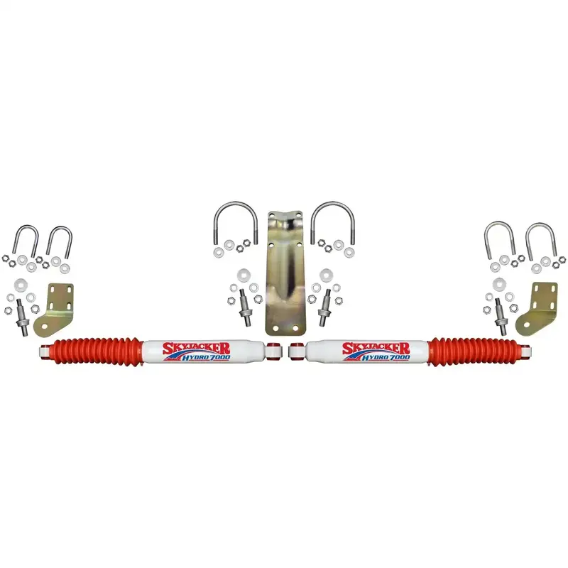 Skyjacker Dual Stabilizer Kit – White With Red Boots, Part #7218 1