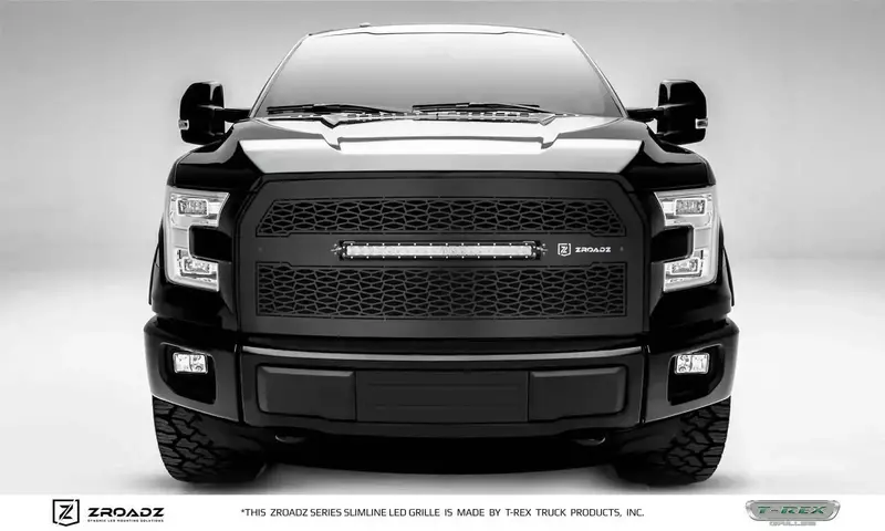 T-Rex Z315731 Zroadz Black Mild Steel Replacement Grille (1-Piece) 1